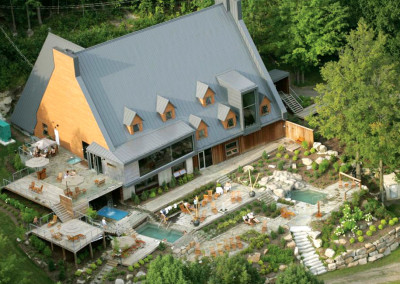 Spa Balnea, restoration of a building and transformation into a spa, 15,000 sq. ft., Bromont.